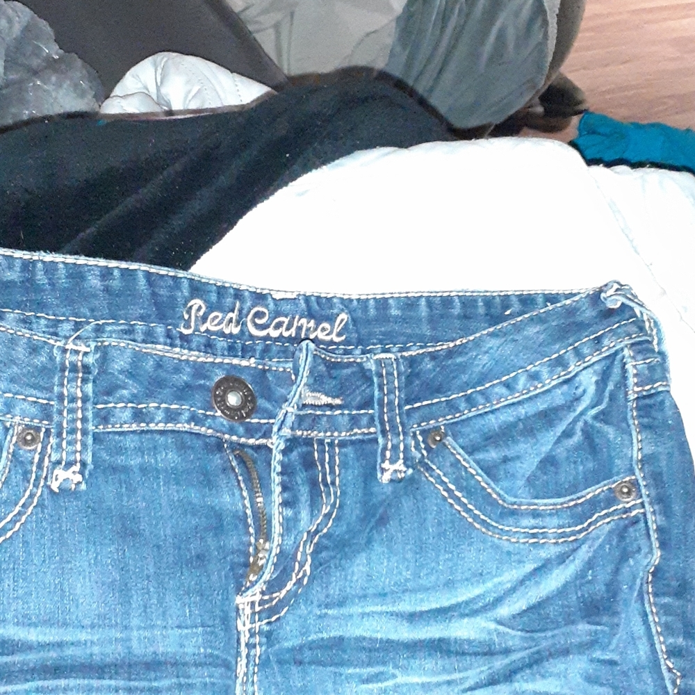Red camel  capris